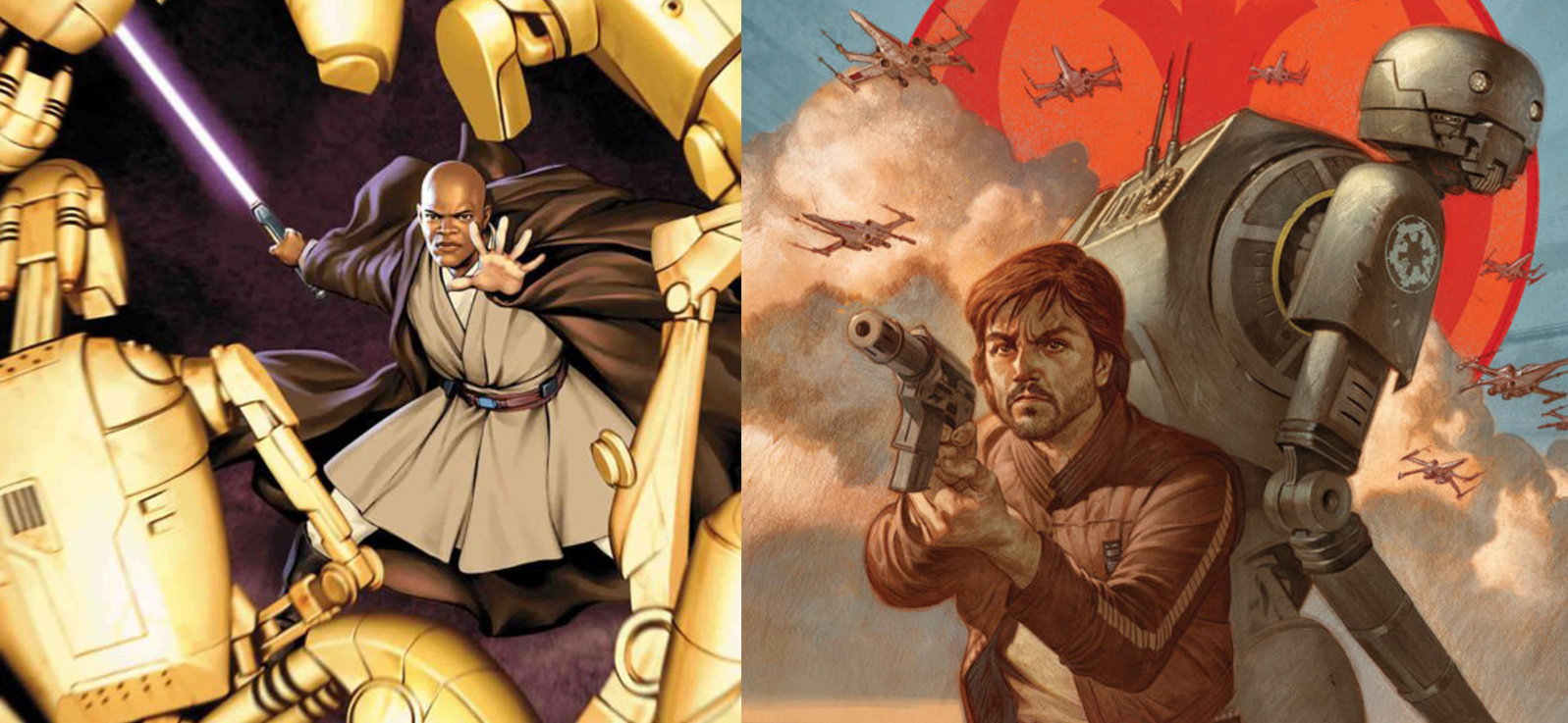 Star Wars: la Marvel annuncia una mini su Mace Windu e uno special su Cassian Andor & K-2SO di Rogue One