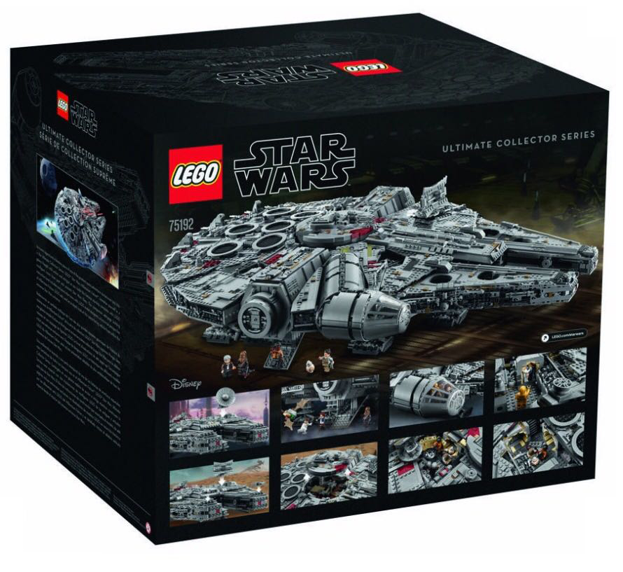 lego millennium falcon scatola 2