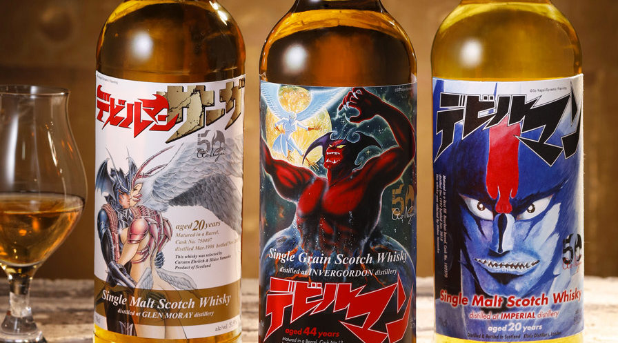 Arrivano tre scotch whisky etichettati Devilman