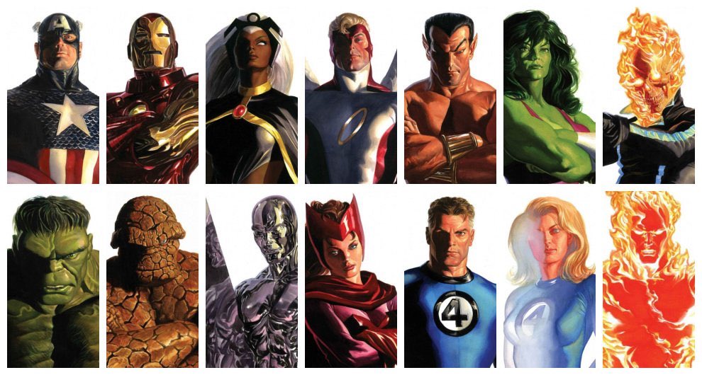 Marvel - 28 copertine variant disegnate da Alex Ross per Timeless