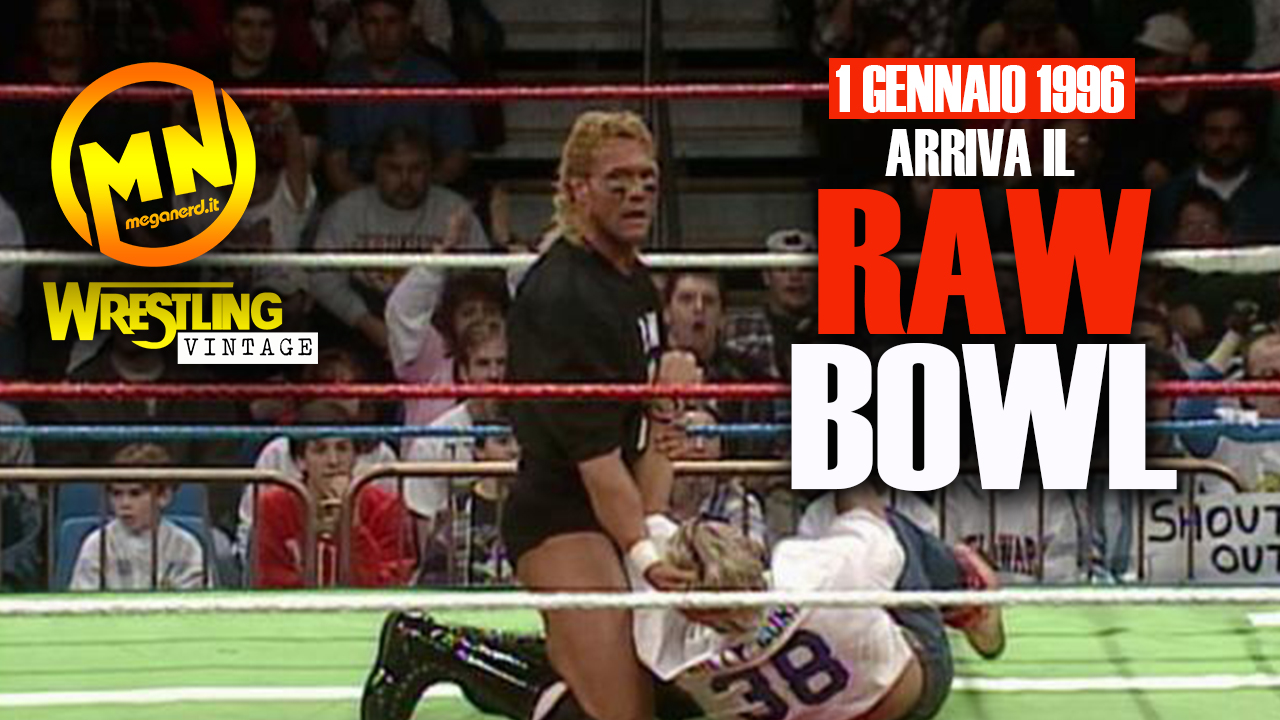 copertina wrestling vintage raw bowl