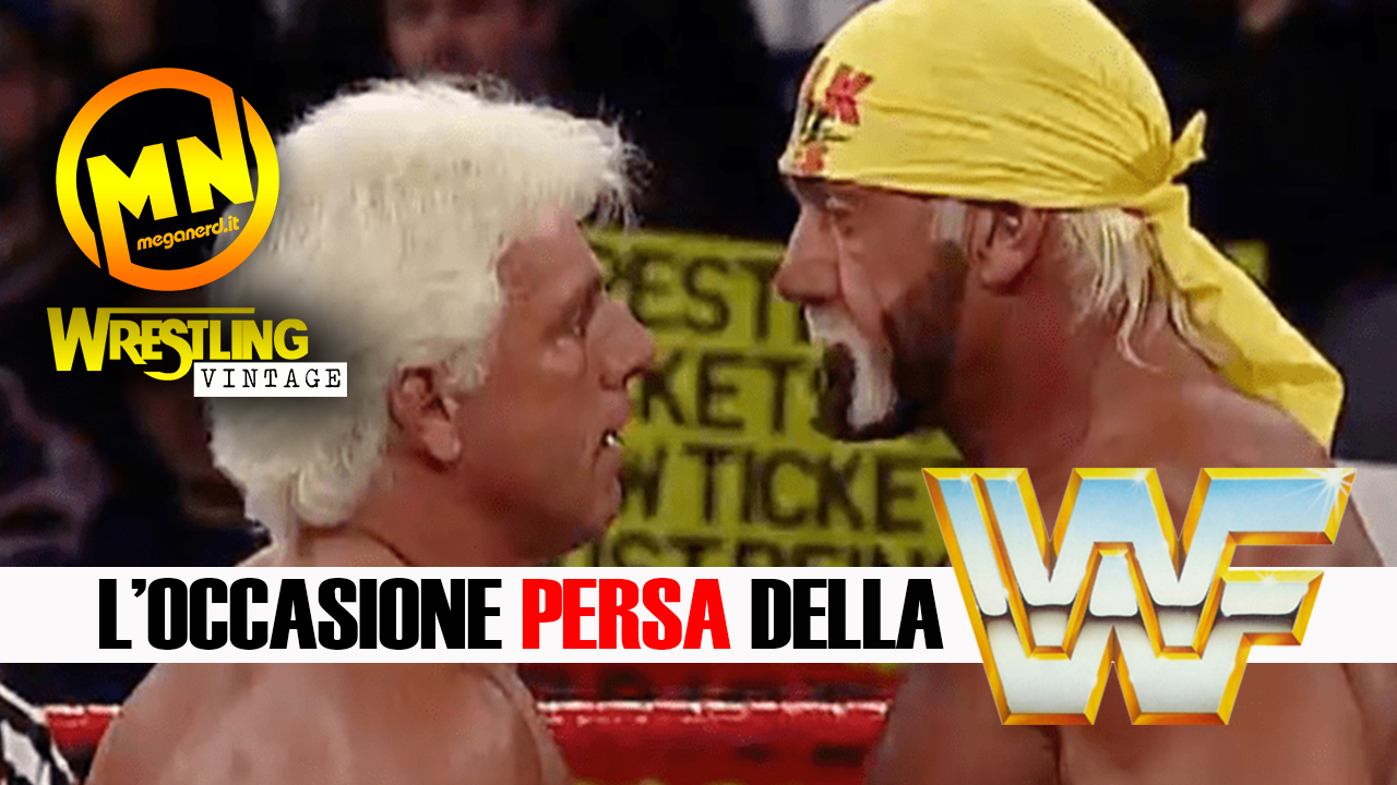 copertina wrestling vintage ric flair hulk hogan