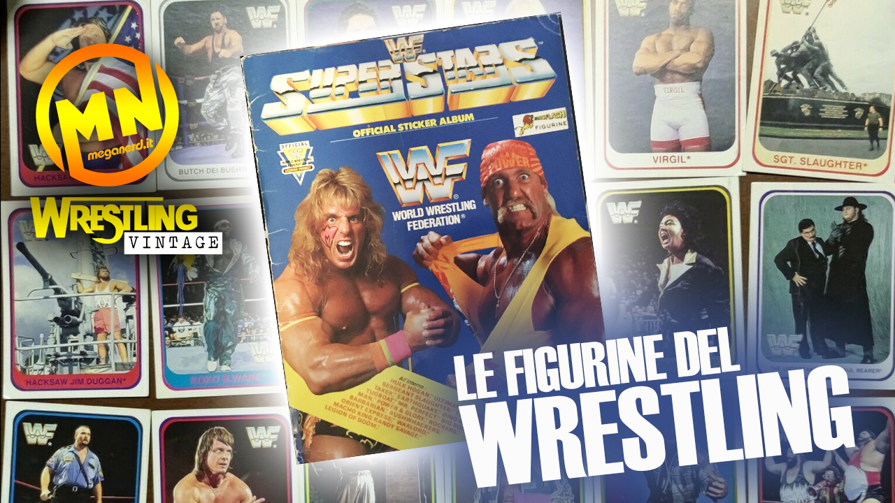 copertina wrestling vintage figurine del wrestling