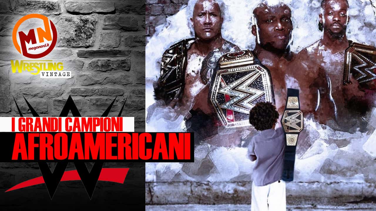 copertina wrestling vintage campioni afroamericani