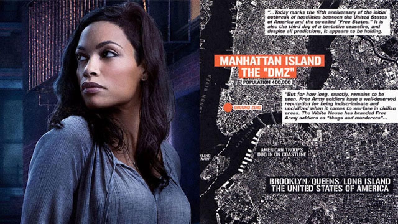 DMZ diventa una serie TV con Rosario Dawson, ecco le prime immagini