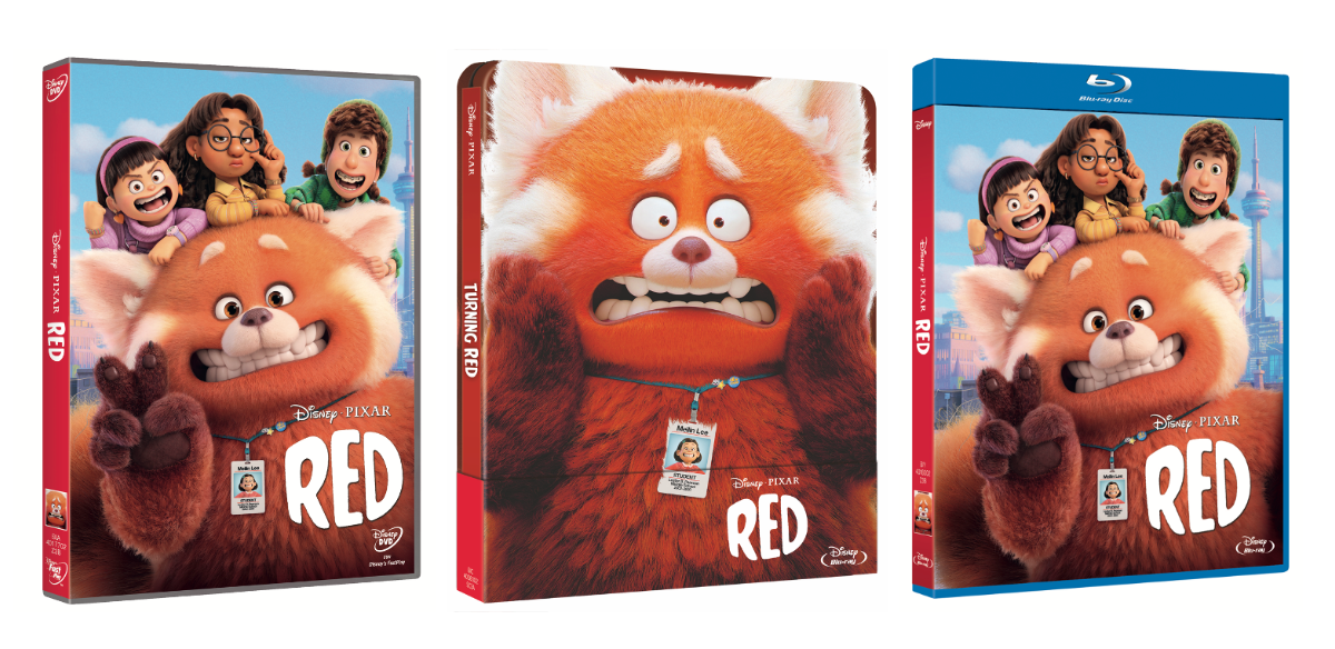 Red disney pixar home video