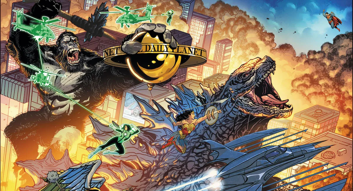 Godzilla vs Kong vs Justice League - Ecco il comic trailer