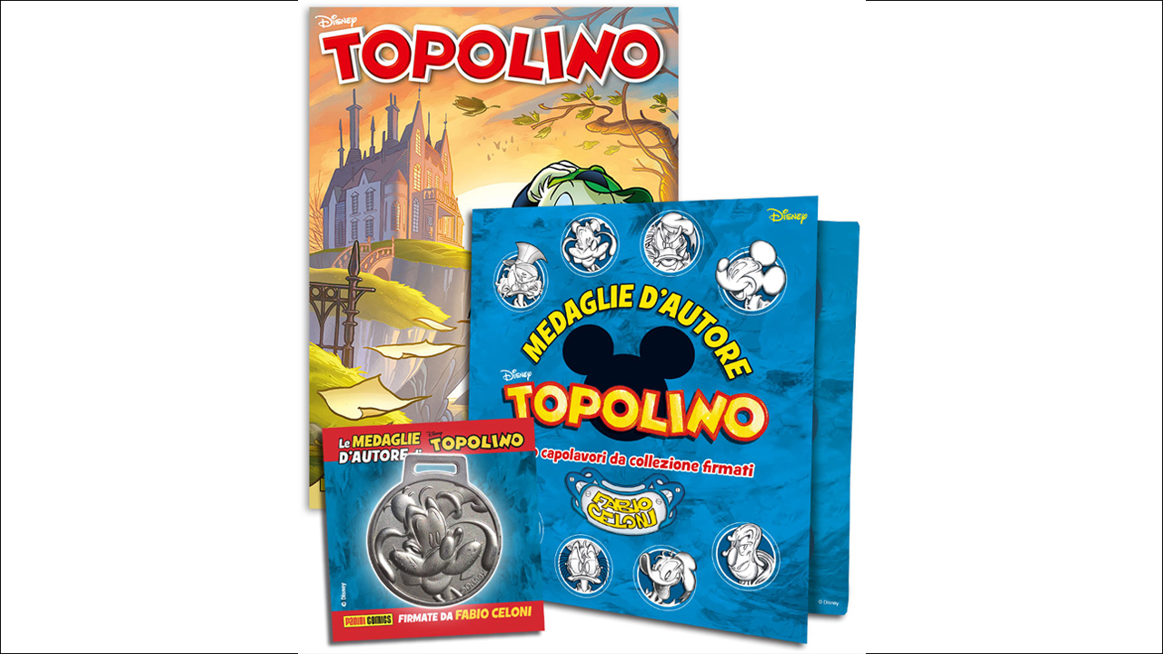 Topolino - Arrivano le "Medaglie d'Autore" illustrate da Fabio Celoni