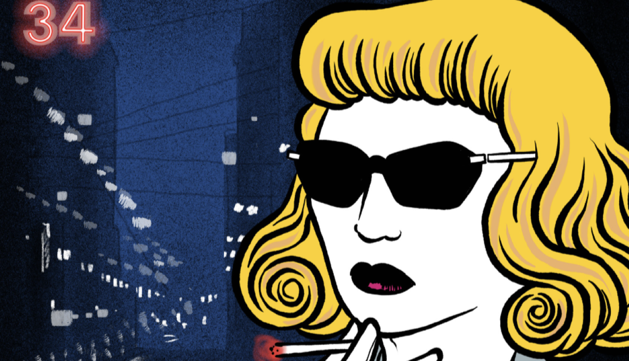 Noir in Festival 2024: il poster con la dark lady di Vanna Vinci