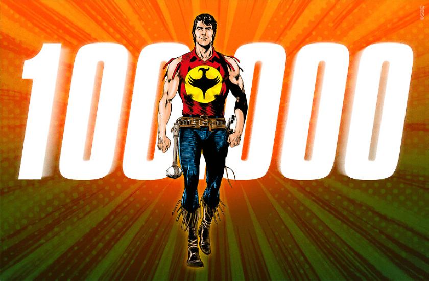 Zagor - Sull'albo di aprile si festeggiano le 100.000 tavole dello Spirito con la Scure