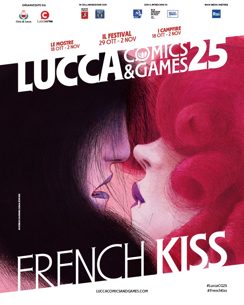 lucca comics & games 2025 manifesto french kiss