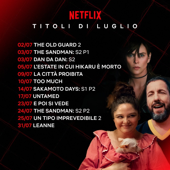 netflix luglio 2025