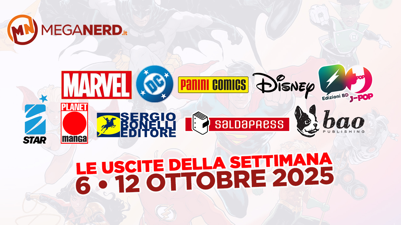 uscite della settimana 6 12 ottobre 2025 fumetti
