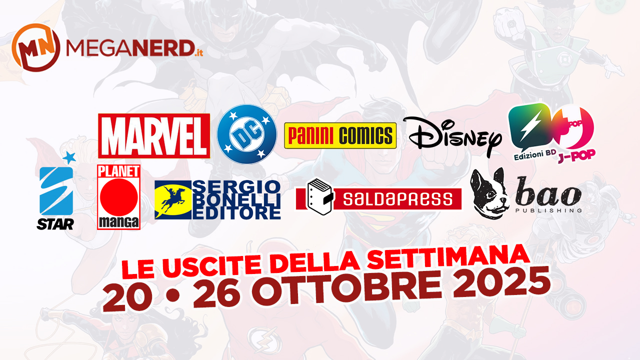 uscite fumetti della settimana 20 26 ottobre 2025