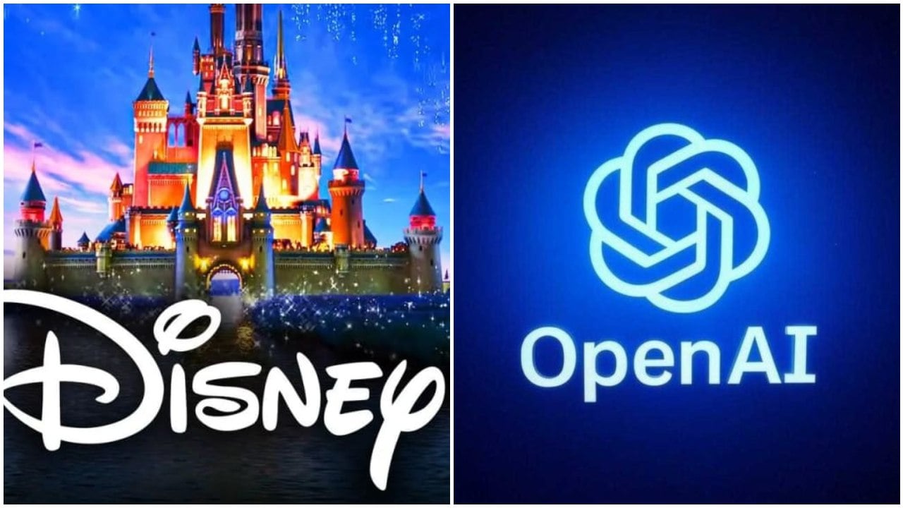 Logo Disney e logo OpenAI - C'è un accordo