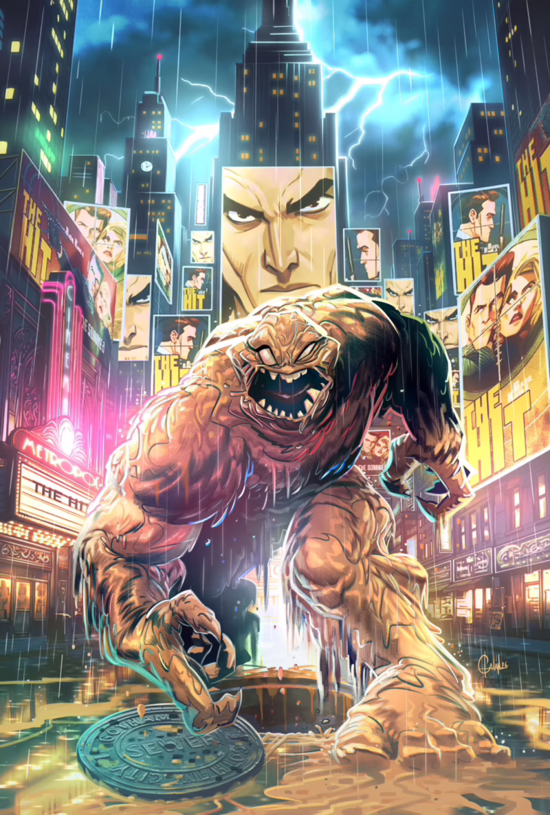 Copertina del fumetto Clayface Celebrity Dirt firmata da Fran Galán"