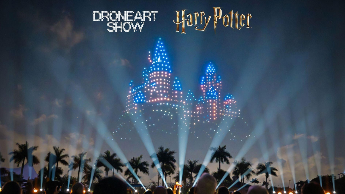 droneart show harry potter
